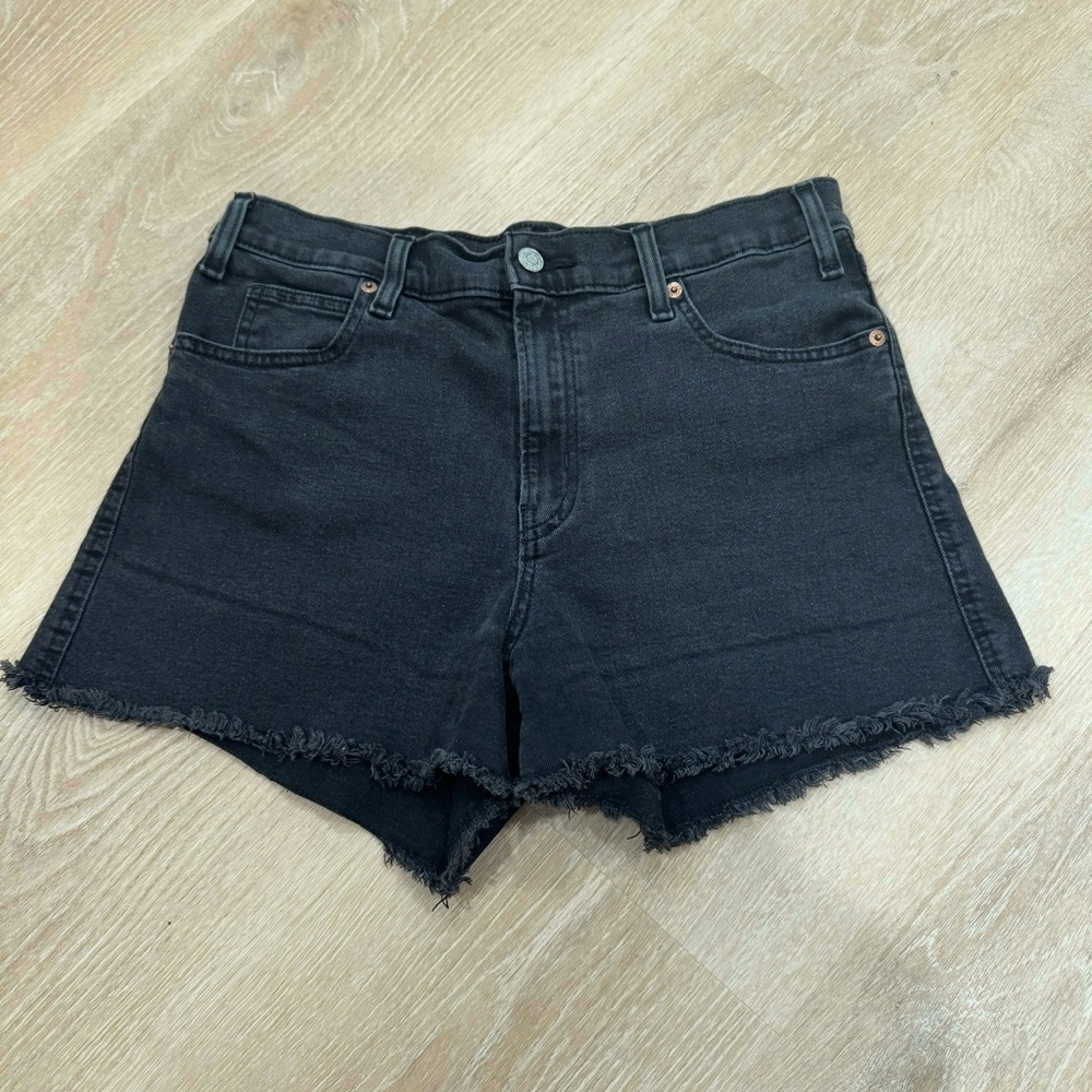 Black Denim Women's Shorts